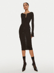 Patrizia Pepe Kokteilikleit 8A1331 K1QZA K250 Must Slim Fit