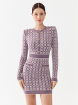 Elisabetta Franchi Kootud kleit AM-94Q-36E2-V550 Lilla Slim Fit