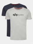 Alpha Industries T-s&auml;rkide komplekt Alpha Label 118534 V&auml;rviline Regular Fit S