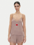 HUGO Pidžaamas&auml;rk Red Label Lace_Cami 50531653 Pruun Regular Fit XL