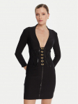 Elisabetta Franchi Kokteilikleit AB-797-57E2-V590 Must Slim Fit