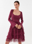 TWINSET Kokteilikleit 232TP3051 Bordoopunane Regular Fit