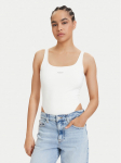 Tommy Jeans Bodi Metallic Logo DW0DW22311 Valge Slim Fit