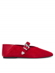 Tommy Jeans Baleriinad Tjw Ballerina Suede EN0EN03067 Punane