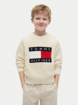 Tommy Hilfiger Kampsun Heritage KB0KB10071 Helebeež Regular Fit