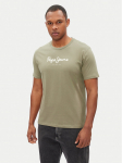 Pepe Jeans T-s&auml;rk Eggo N PM508208 Roheline Regular Fit