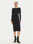 Patrizia Pepe Kokteilikleit 8A1454/JZ26-K103 Must Slim Fit