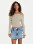 Guess Kampsun Nina W4BR73 Z3K92 Beež Slim Fit