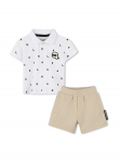 Karl Lagerfeld Kids Komplekti kuuluvad polo s&auml;rk ja &scaron;ortsid Z30501 M Beež Regular Fit