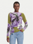 Desigual Kampsun Orquidea Lacroix 25WWJF42 Roheline Regular Fit L