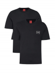 HUGO T-s&auml;rkide komplekt Dugopak 50548566 Must Regular Fit