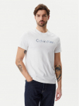 Calvin Klein T-s&auml;rk Satin Bonded Logo K10K114162 Valge Regular Fit