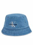 Calvin Klein K&uuml;bar Mono Logo Denim Bucket Hat LV04G5021G Sinine