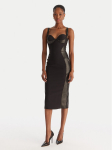 Elisabetta Franchi Kokteilikleit AB-838-57E2-V480 Must Slim Fit
