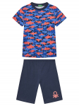 United Colors Of Benetton Pidžaama 3X0Y0P08Q Tumesinine Relaxed Fit