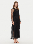 TWINSET Suvekleit 251TP2510 Must Regular Fit