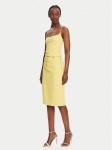 HUGO Kokteilikleit 50536465 Kollane Slim Fit 38