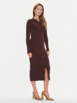 Calvin Klein Kootud kleit K20K206021 Bordoopunane Regular Fit