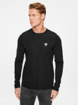 EA7 Emporio Armani Pikkade varrukatega T-s&auml;rk 8NPT17 PJRGZ 1200 Must Regular Fit