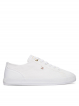 Tommy Hilfiger Tenniskingad Th Foxing Sneaker Canvas FW0FW09170 Valge