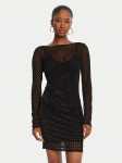 Patrizia Pepe Kokteilikleit 8A1579 A638 Must Regular Fit