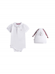 Tommy Hilfiger Laste bodi Essential KN0KN02372 Valge