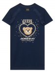 Guess Igap&auml;evane kleit K6RK01 KAUH0 Tumesinine Regular Fit