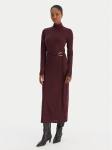 Vero Moda Kootud kleit Louisa 10336207 Bordoopunane Loose Fit
