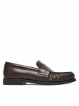 Calvin Klein Lords kingad Round Loafer Lth HW0HW03126 Tumepruun