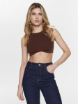 Patrizia Pepe Top 8K0110/K082-B754 Pruun Slim Fit