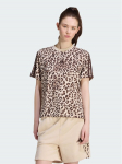 adidas T-s&auml;rk Seasonal Essentials Animal Print KH1549 Beež Regular Fit