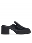 Calvin Klein Pl&auml;tud Block Heel Mule Lth Hdw HW0HW03175 Must