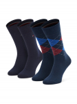 Tommy Hilfiger Pikad sokid 100001495 Tumesinine