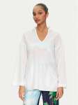 Seafolly Tuunika Longline 55434-TO Valge Relaxed Fit