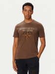 Aeronautica Militare T-s&auml;rk 262TS2582UJ00750 Pruun Regular Fit