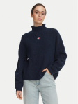 Tommy Jeans Kampsun Badge DW0DW23349 Tumesinine Relaxed Fit