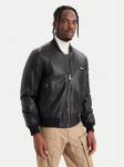Aeronautica Militare Nahkjope 262PN0966UPL00328 Must Regular Fit
