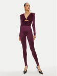 Elisabetta Franchi Kombinesoon TU-019-46E2 Bordoopunane Slim Fit