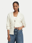Tommy Hilfiger Kardigan UW0UW06630 Kreemjas Relaxed Fit