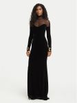 Elisabetta Franchi &Otilde;htune kleit AB-R29-67E2-V690 Must Slim Fit