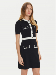 Motivi Kootud kleit 76406000104N Must Regular Fit