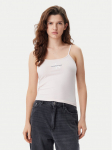Calvin Klein Jeans Top Monologo J20J223105 Roosa Slim Fit XXS