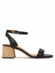 Tommy Hilfiger Espadrillid Leather Ankle Strap Espad Sandal FW0FW08533 Must