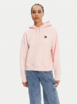 Tommy Jeans Pluus Badge DW0DW19414 Roosa Boxy Fit