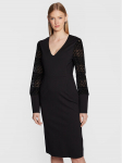 TWINSET Kokteilikleit 222TT2180 Must Slim Fit
