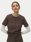 Vero Moda T-s&auml;rk Paulina 10316991 Pruun Regular Fit