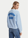 Tommy Jeans Pluus Bubble Logo DW0DW22366 Helesinine Boxy Fit