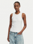 Calvin Klein Jeans Top LV047F239G Valge Slim Fit