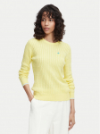 Beverly Hills Polo Club Kampsun P-SS26W-M537390 Kollane Regular Fit