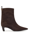 Tommy Hilfiger Saapad Kitten Heel Suede Ankle Boot FW0FW09670 Tumepruun